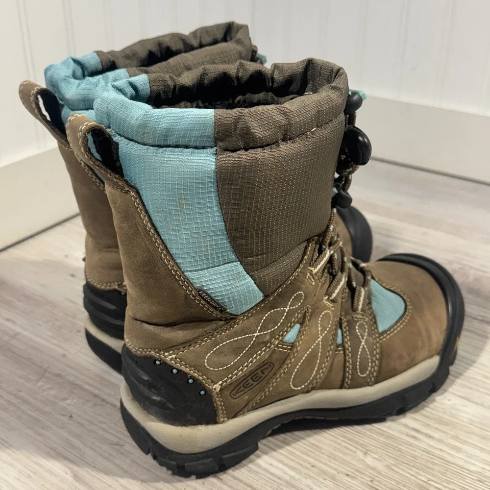 KEEN BRIXEN Women's Brown Leather WP‎ Insulated Snow Boot 52018 US 6.5 $165 MSRP